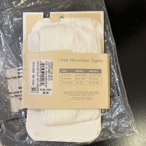 Ivory 12-24M First Impressions Baby Girl Microfiber Tights